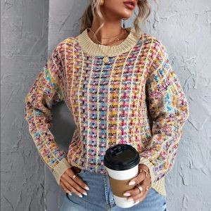 Multicolored sweater from shein